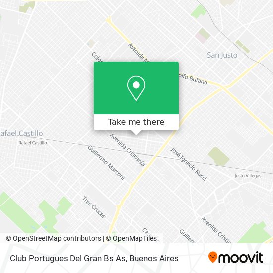 Club Portugues Del Gran Bs As map