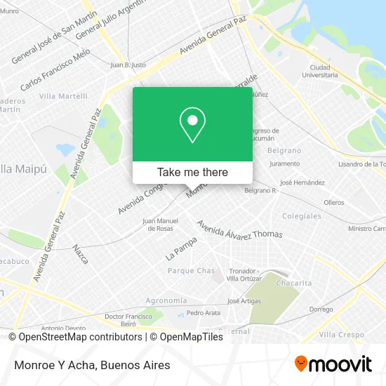 Mapa de Monroe Y Acha