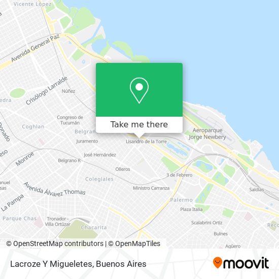 Lacroze Y Migueletes map
