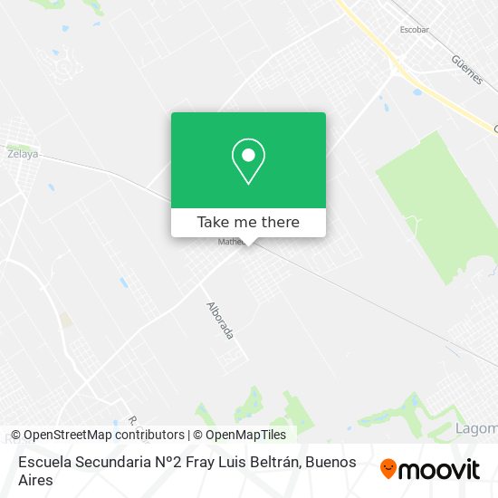 Mapa de Escuela Secundaria Nº2 Fray Luis Beltrán