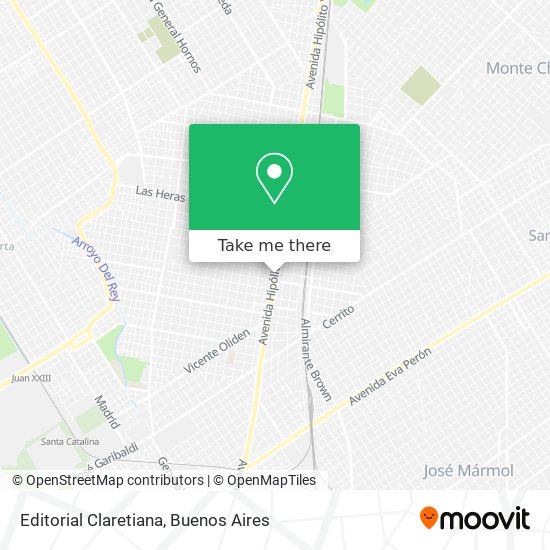 Mapa de Editorial Claretiana