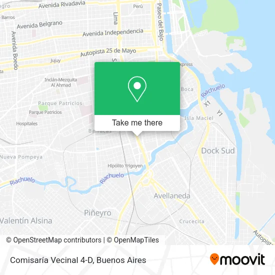 Mapa de Comisaría Vecinal 4-D