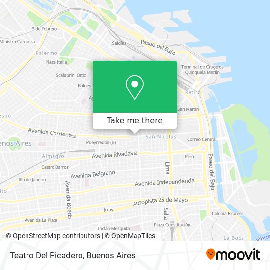 Teatro Del Picadero map