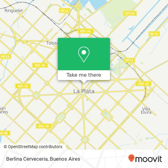 Berlina Cerveceria map