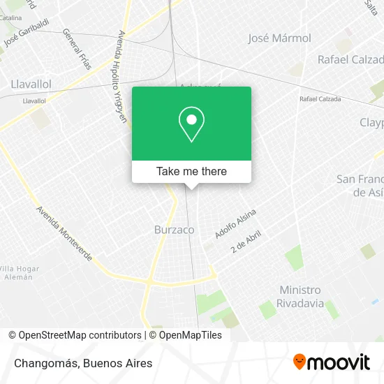 Mapa de Changomás