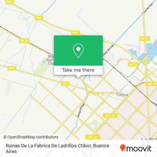 Ruinas De La Fábrica De Ladrillos Ctibor map