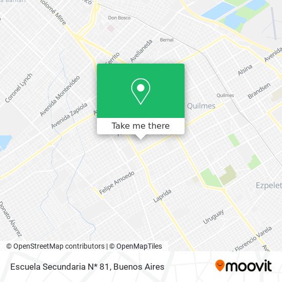 Mapa de Escuela Secundaria N* 81