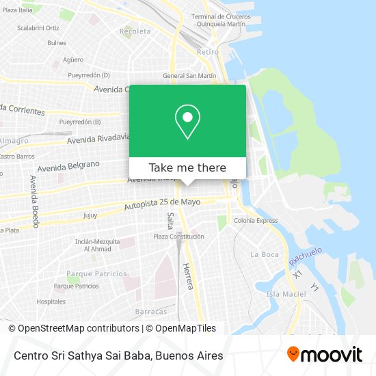 Centro Sri Sathya Sai Baba map