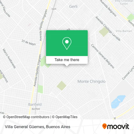 Villa General Güemes map