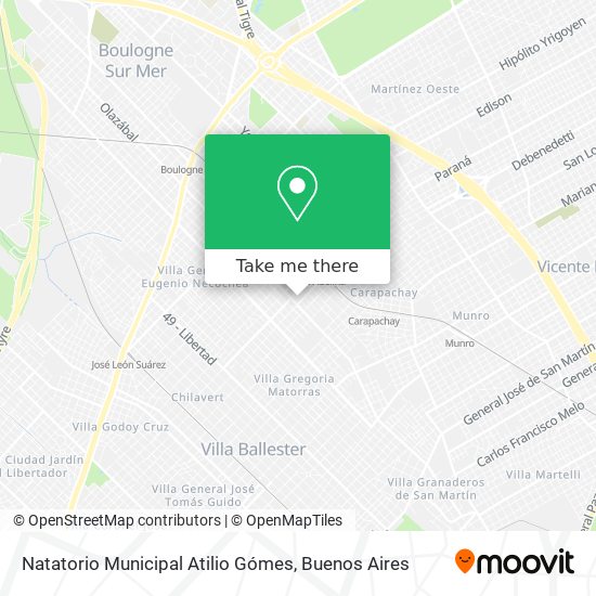 Natatorio Municipal Atilio Gómes map