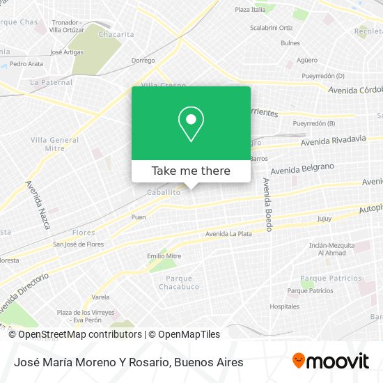 Mapa de José María Moreno Y Rosario