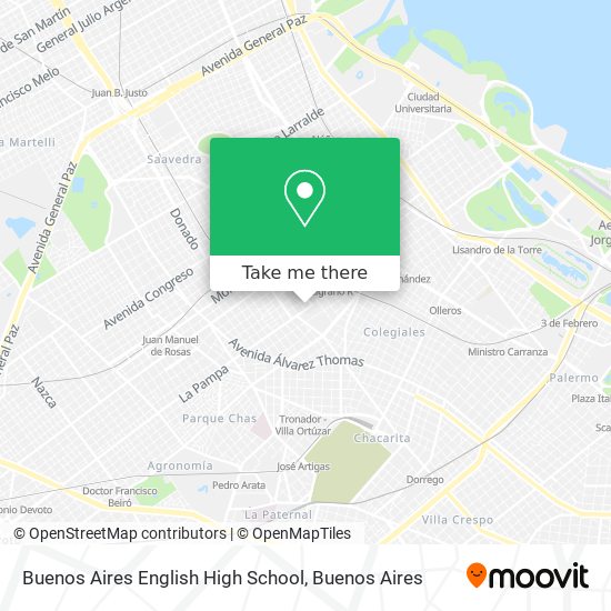 Buenos Aires English High School map