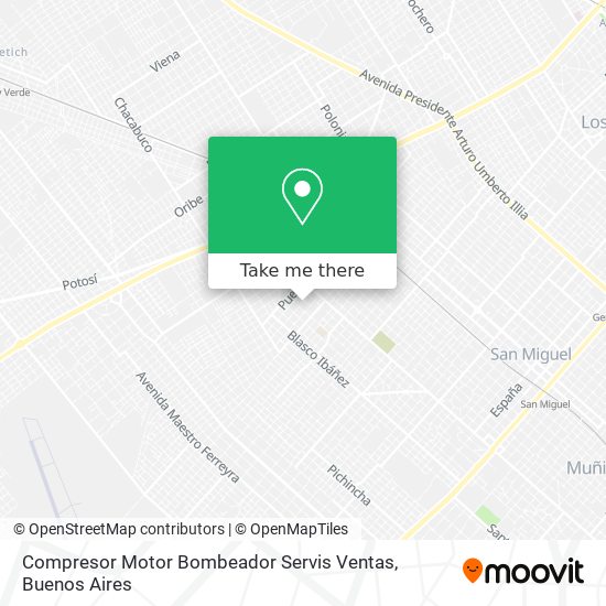 Compresor Motor Bombeador Servis Ventas map