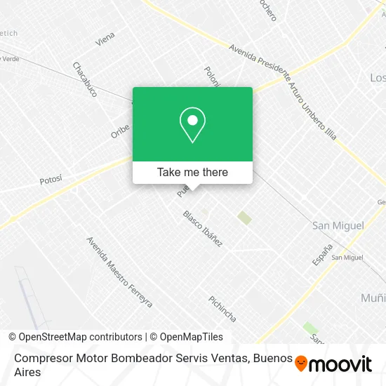 Compresor Motor Bombeador Servis Ventas map