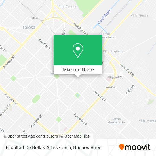 Facultad De Bellas Artes - Unlp map