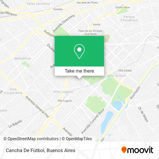Cancha De Fútbol map
