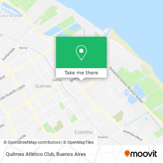 How to get to Quilmes Atlético Club by Colectivo or Train?