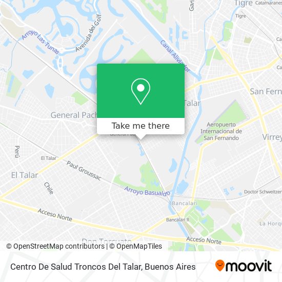 Centro De Salud Troncos Del Talar map