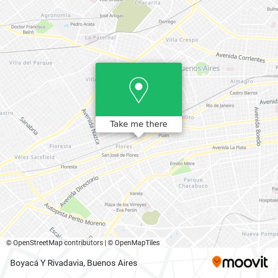 Mapa de Boyacá Y Rivadavia