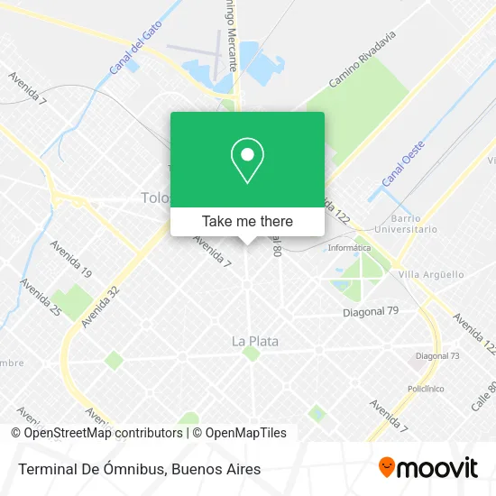 Mapa de Terminal De Ómnibus