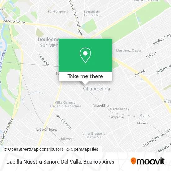 Mapa de Capilla Nuestra Señora Del Valle