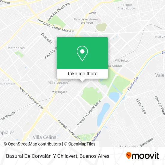 Basural De Corvalán Y Chilavert map