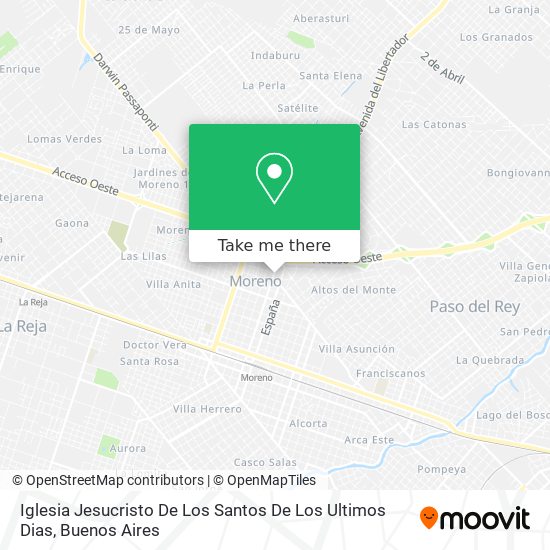 Iglesia Jesucristo De Los Santos De Los Ultimos Dias map