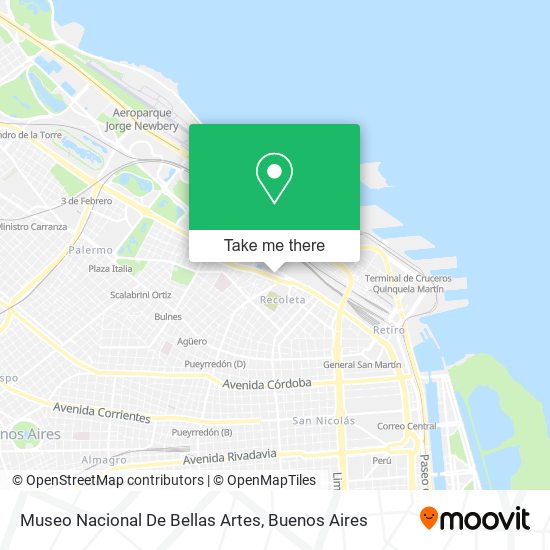 Mapa de Museo Nacional De Bellas Artes