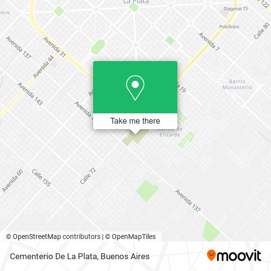 Cementerio De La Plata map