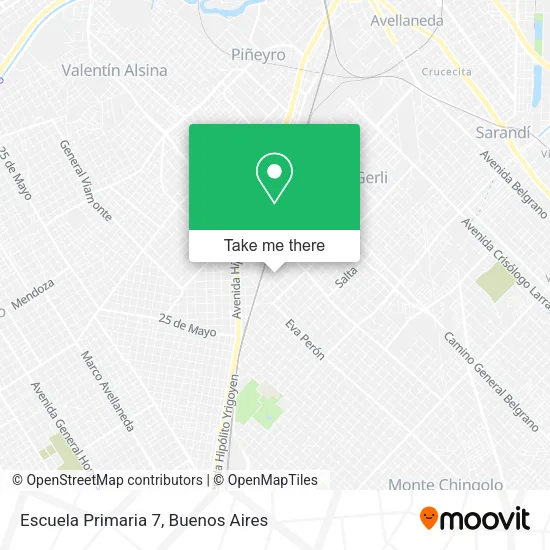 Escuela Primaria 7 map
