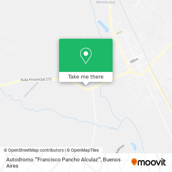 Mapa de Autodromo ""Francisco Pancho Alculaz""