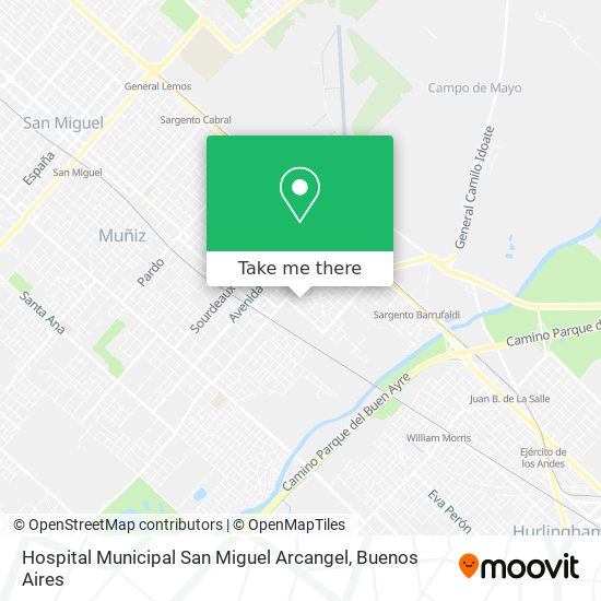 Hospital Municipal San Miguel Arcangel map