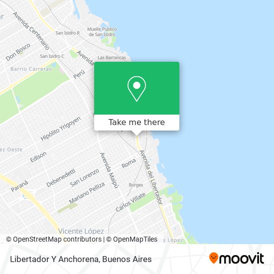 Libertador Y Anchorena map