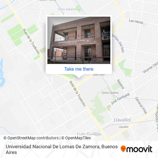 Universidad Nacional De Lomas De Zamora map