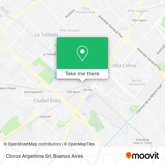 Mapa de Clorox Argentina Srl