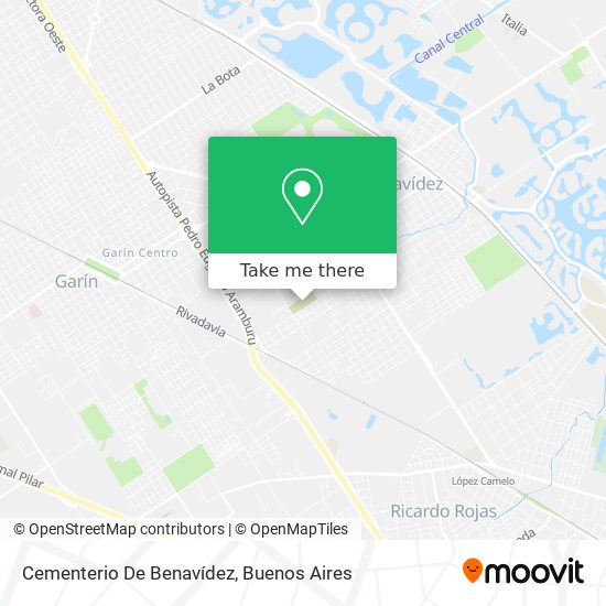 Cementerio De Benavídez map