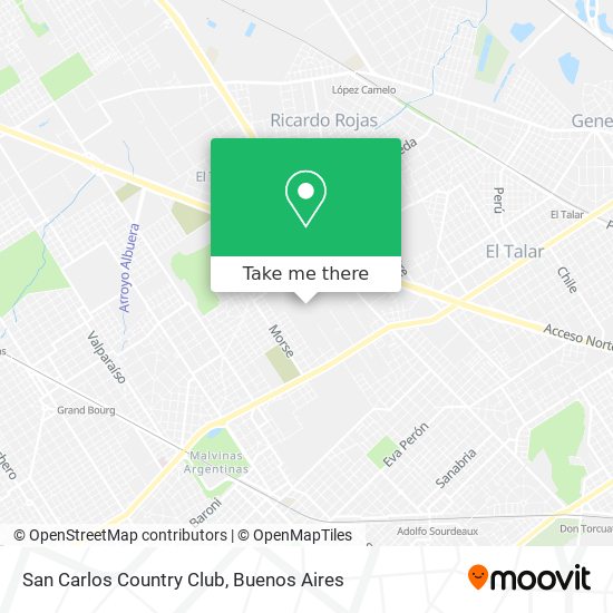 San Carlos Country Club map