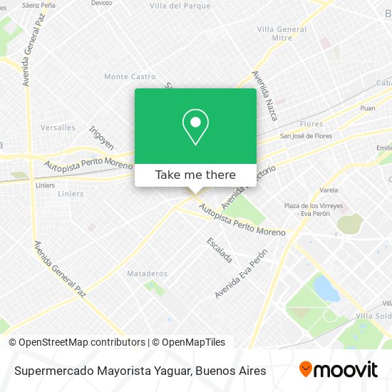 Supermercado Mayorista Yaguar map