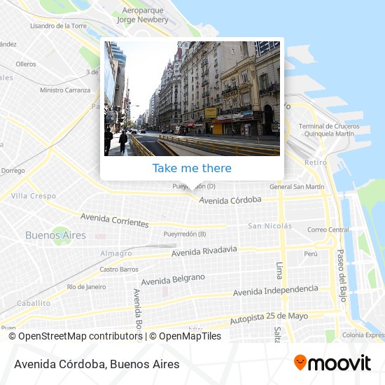 Mapa de Avenida Córdoba