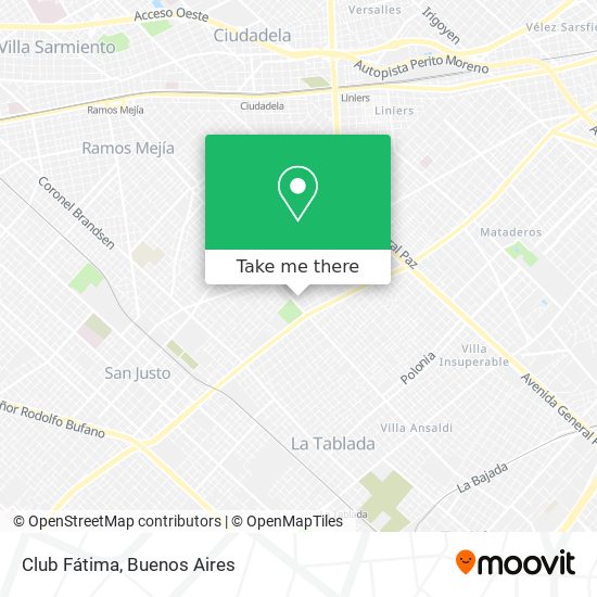 Club Fátima map