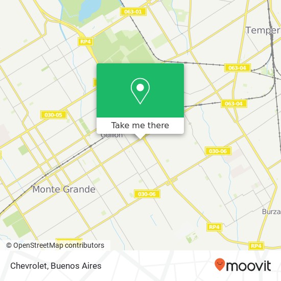 Chevrolet map