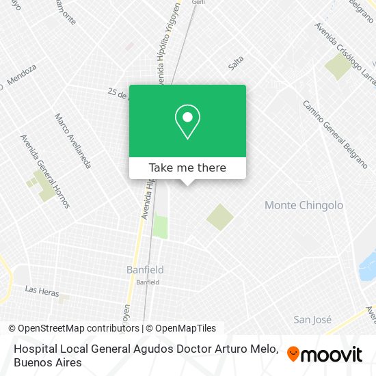 Hospital Local General Agudos Doctor Arturo Melo map