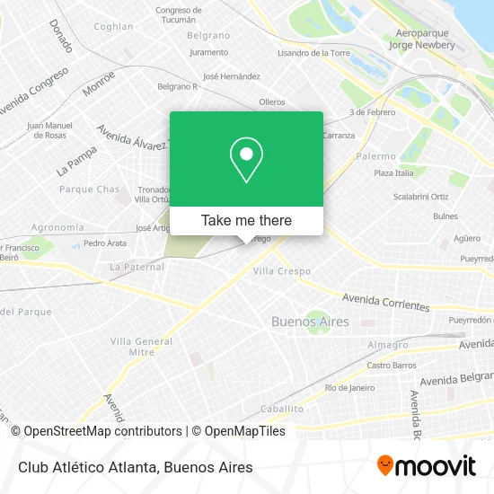 Club Atlético Atlanta map