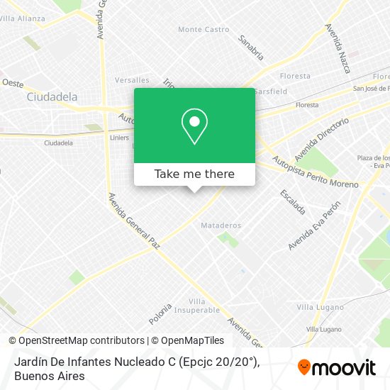 Jardín De Infantes Nucleado C (Epcjc 20 / 20°) map