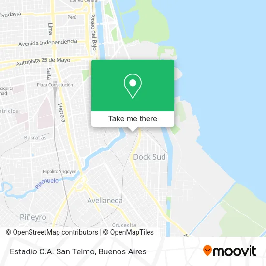 Mapa de Estadio C.A. San Telmo