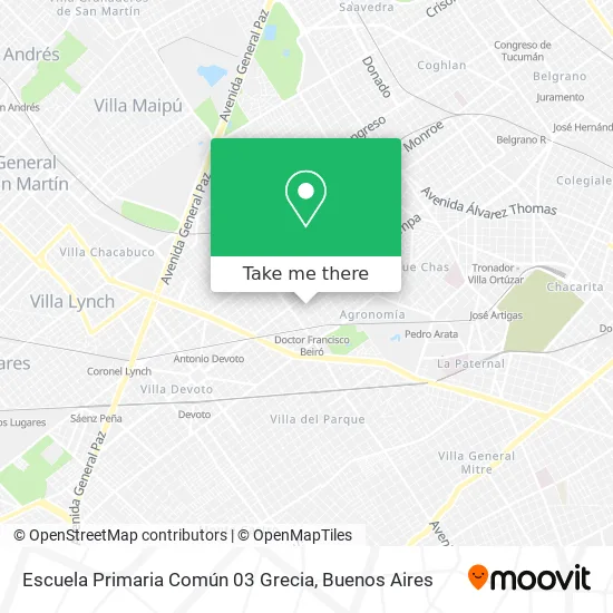 Mapa de Escuela Primaria Común 03 Grecia