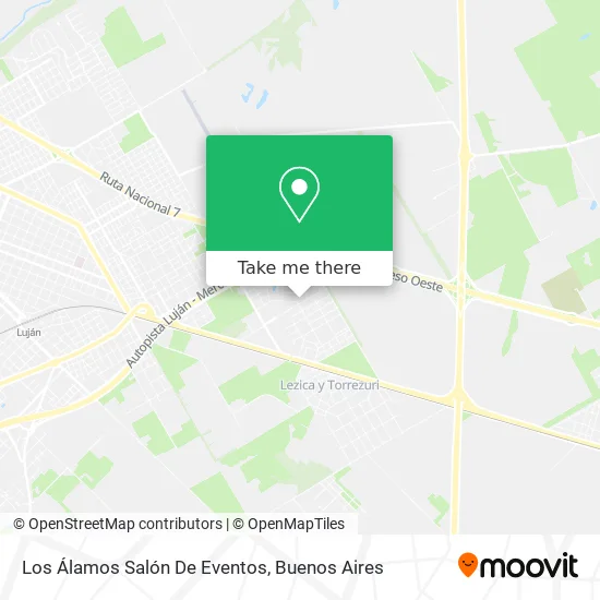 Mapa de Los Álamos Salón De Eventos