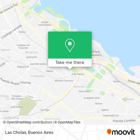 Mapa de Las Cholas