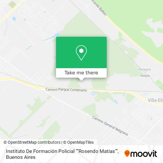Instituto De Formación Policial ""Rosendo Matías"" map