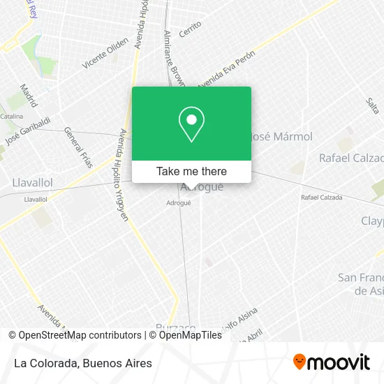 Mapa de La Colorada